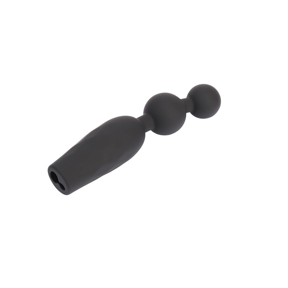 Анальная пробка CHISA Black Mont Vibrating Booty Beads с вибрирующими бусинами Sex Aura Киев - изображение 4
