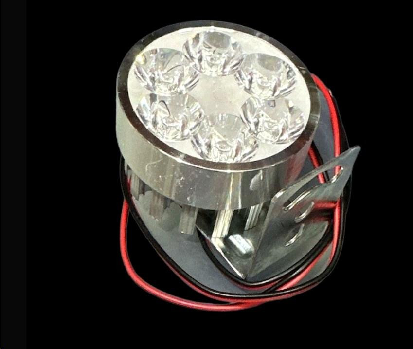 Фара додаткового світла LED (кругла) L7-9W кругла D-54 FLOOD 9-85V DC 1,5W 6 щіт. 6000К IP67 900 LM Мукачево - фото 1