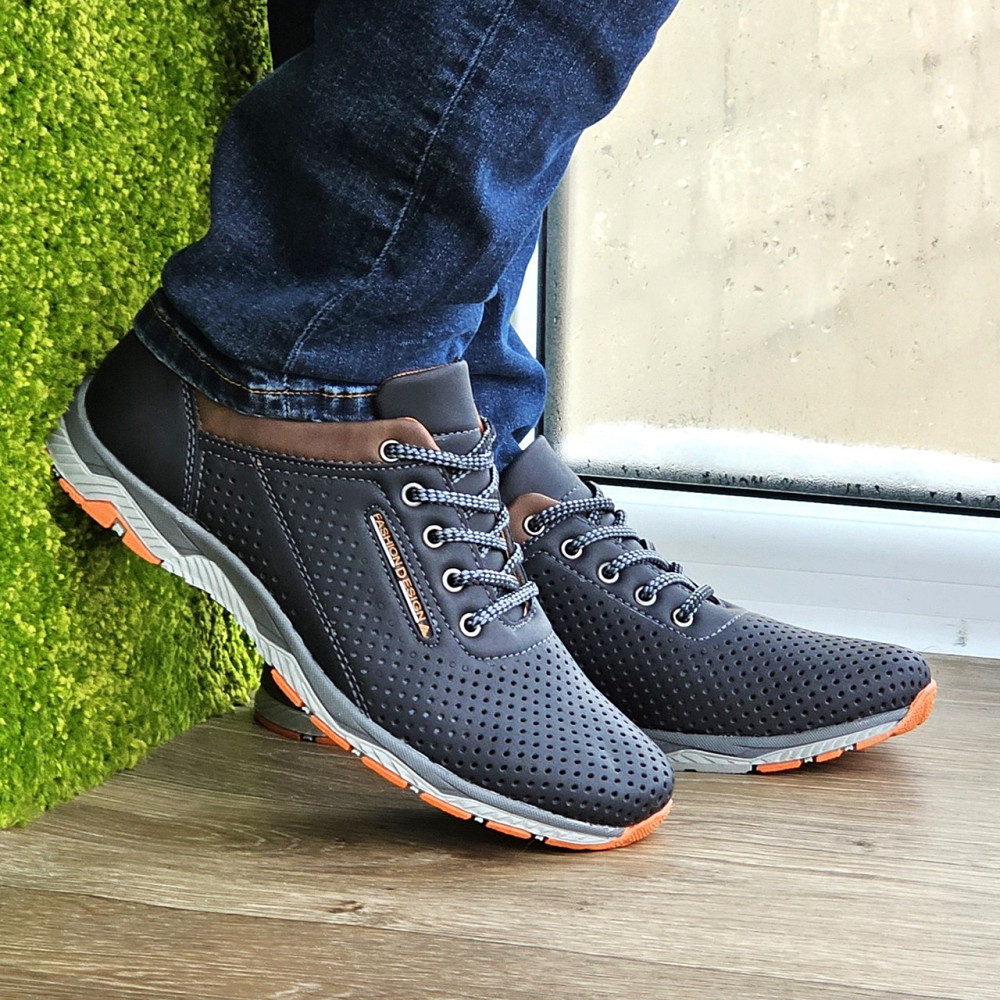 Мужские Мокасины Летние Чёрные Кроссовки Сеточка (размеры: 40,41,42,43,44) Видео Обзор - 576-2 Днепр - изображение 1