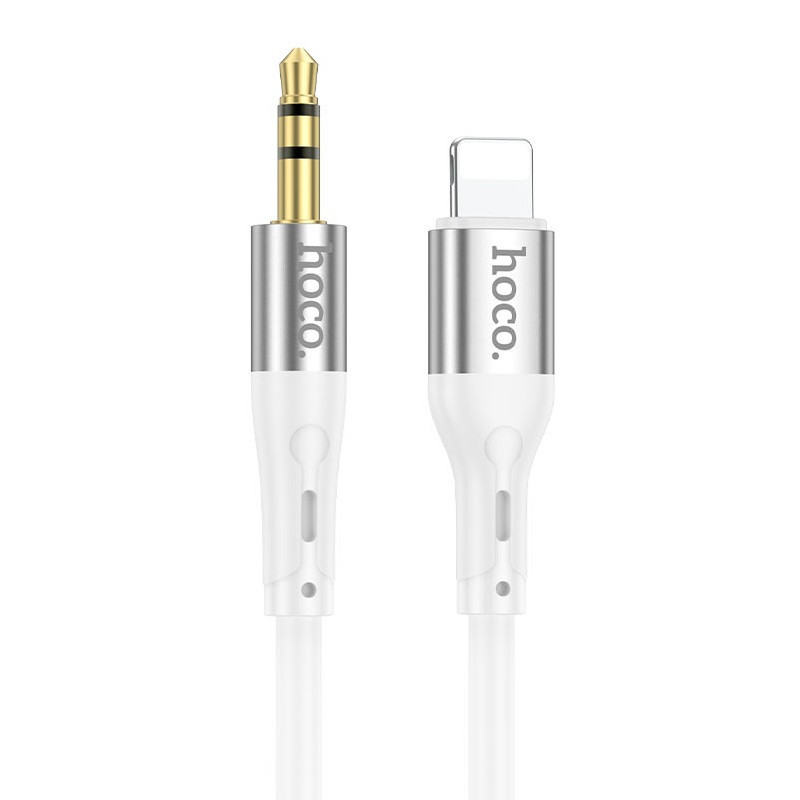 Аудио кабель HOCO UPA22 iP silicone digital audio conversion cable White Одесса - изображение 1