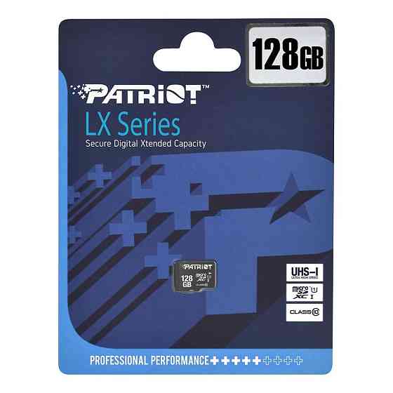 Карта пам'яті microSDXC (UHS-1) Patriot LX Series 128Gb class 10 Київ