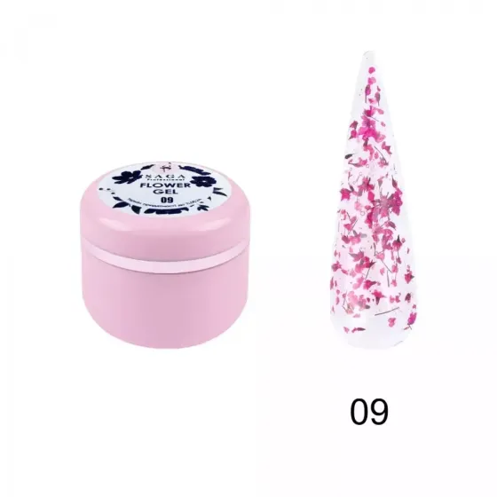 Гель з сухоцвітом Saga Professional Flower Fairy Gel № 09, 5 г Київ