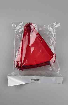 Тартолітка для кексів Тр130 трикутна червона H30 (100 шт.) (1 уп.) Харків