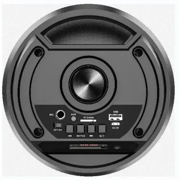 Портативная Bluetooth колонка ZQS4248, USB/TF/FM, LED подсветка, мощный звук для дома и улицы Одесса - изображение 6