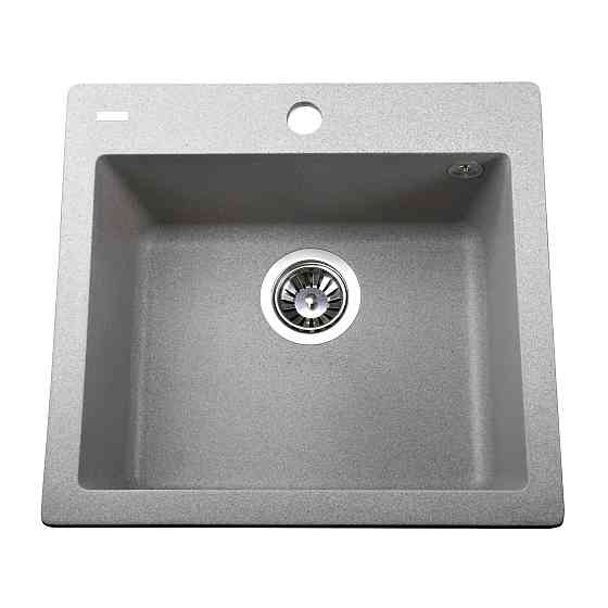 Гранітна мийка Globus Lux AOSTA сіiрий камiнь 490x455мм-А0005 Київ