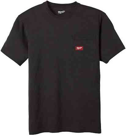 Футболка MILWAUKEE WTSSBL-XXL, з карманом та коротким рукавом, чорна, (розмір XXL) Одесса