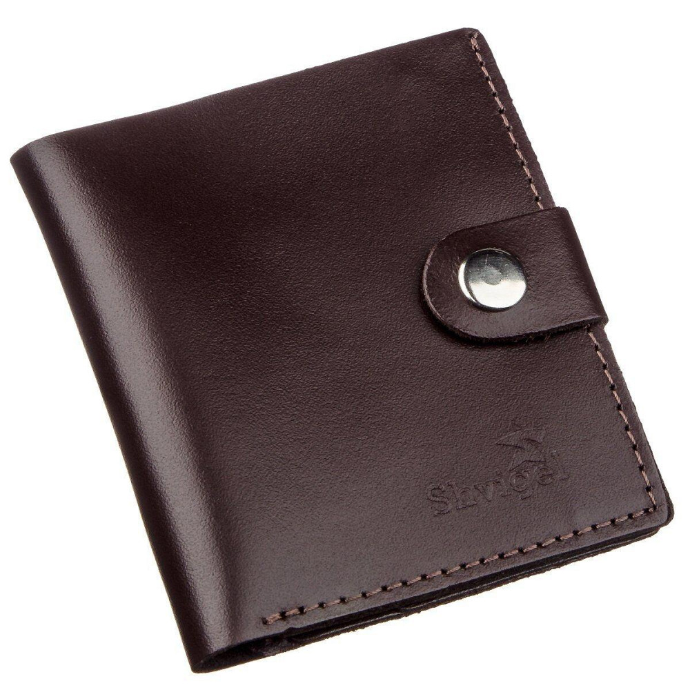 Портмоне вертикальне чоловіче шкіряне Коричневе (SHVIGEL) Київ - фото 5