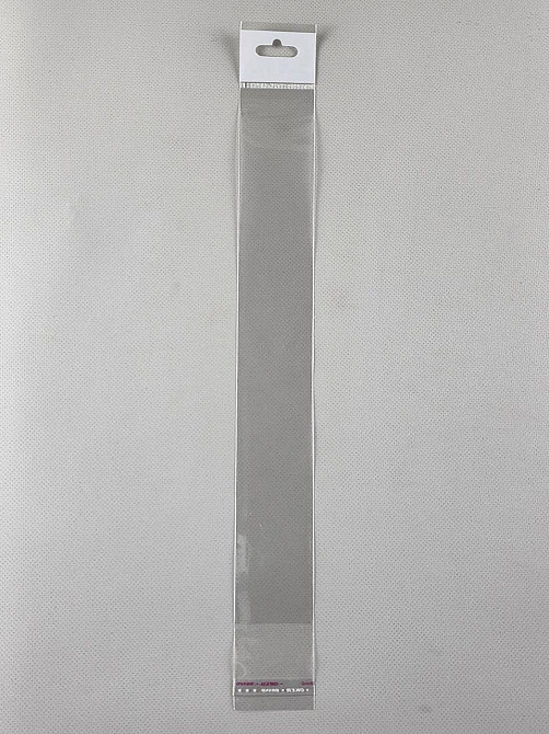 Пакеты для упаковки прозрачные с клейкой лентой и подвесом 4*30+4\25мк +скотч(+еврослот3,5) (1000 шт) Харьков - изображение 1