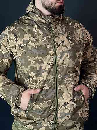 Військова куртка піксель мембранна весняна ріп-стоп зручна, легка, водостійка з блискавкою Львів
