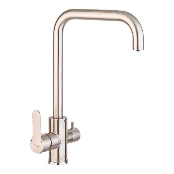 Кухонний змішувач Mixxus DAX-021-G із нержавної сталі SUS304 з виходом для питної води MI6077 Харків