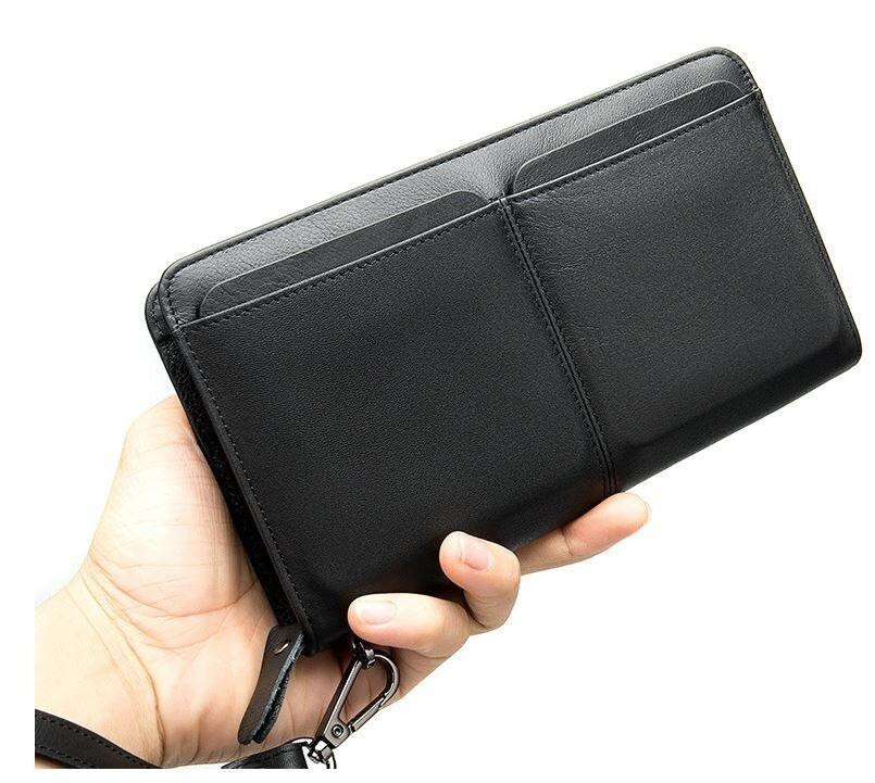 Мужской клатч-барсетка с ремешком на руку Vintage 14656 Черный Киев - изображение 2