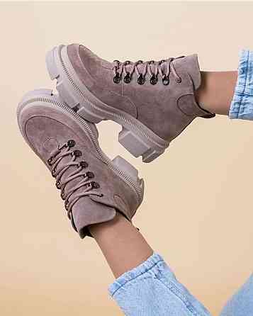 Черевики жіночі RONE латте замша натуральна зимові 39р.-25см. 40р.-25.5см. (4271) Коломыя