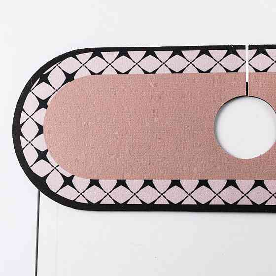 Yiwu Вологовбираючий килимок для раковини під кран із поліестеру 37,5*13 см HP-42-12BBE Коломыя