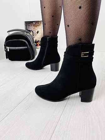 Черевики жіночі ARLETT 513 чорні (весна-осінь, замша натуральна) (1216) 38 Коломия