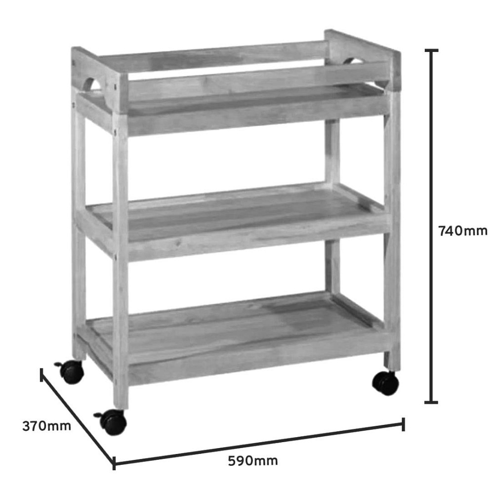 Этажерка для ванной на колёсиках 