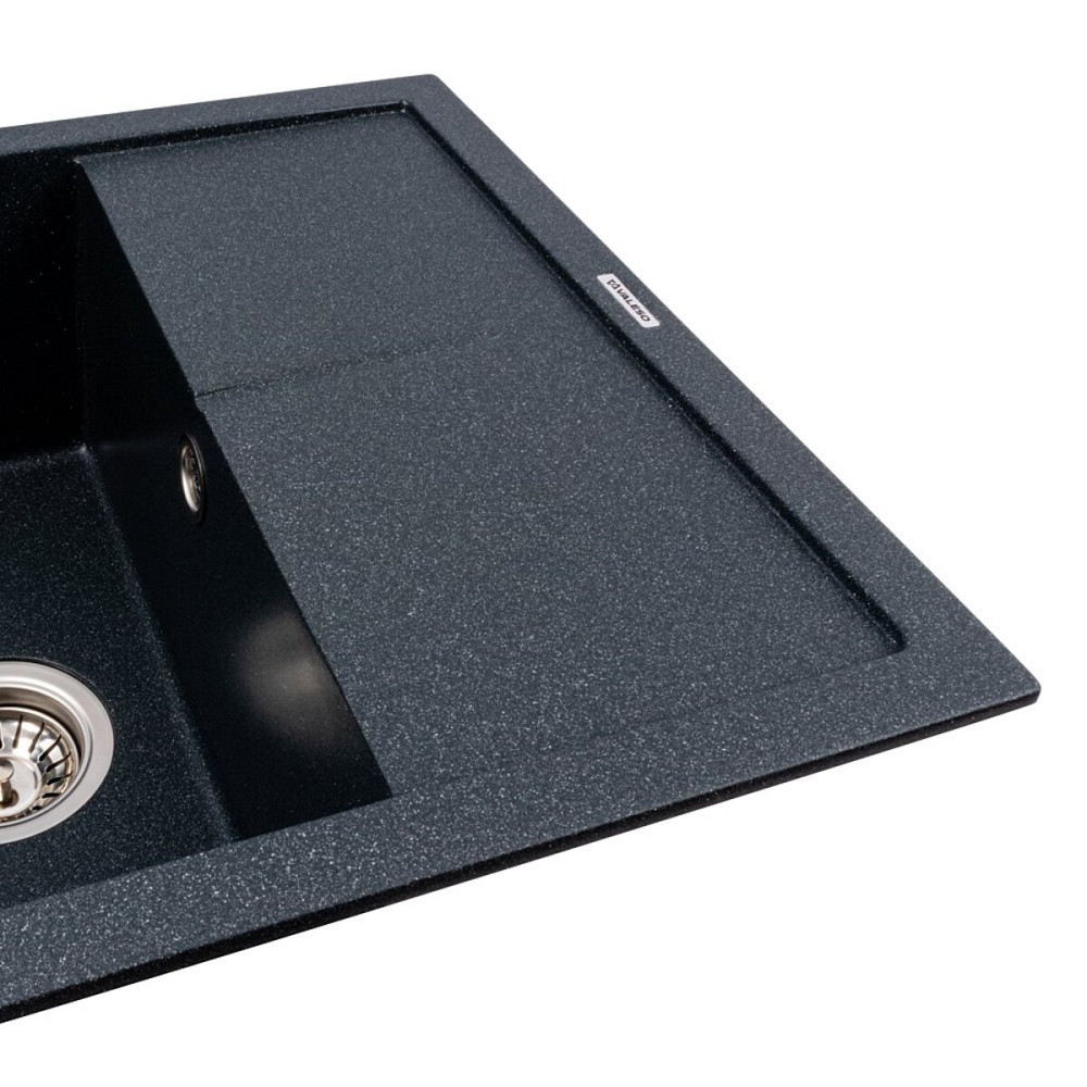 VALESO Гранітна кухонна мийка Valeso 5850 REYNA матова антрацит Киев - изображение 2