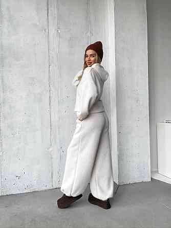 Женский теплый уютный костюм двойка из альпаки Одесса