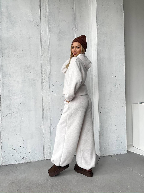 Женский теплый уютный костюм двойка из альпаки Одесса - изображение 2