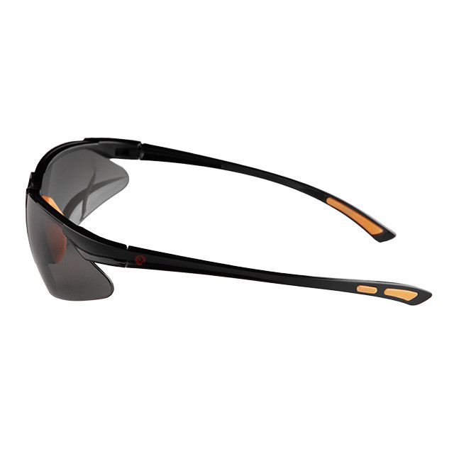 Окуляри захисні, затемнені, лінзи полікарбонат, заушники чорні нейлонові, гумова накладка на ніс, захист від удару INTERTOOL Киев - изображение 5