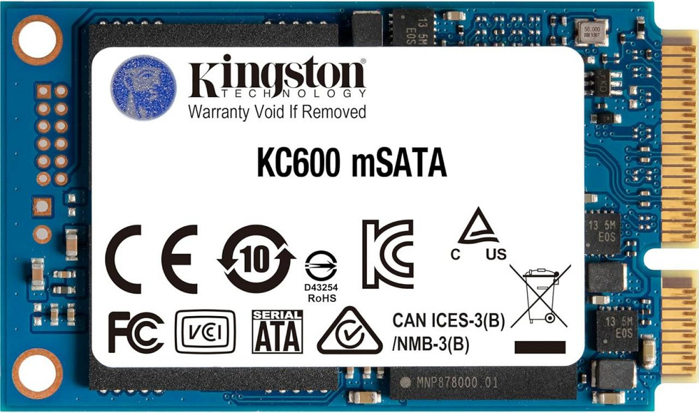 SSD Kingston KC600 256GB mSATA SATA3 внутрішній для ноутбука та ПК чорний Київ - фото 4