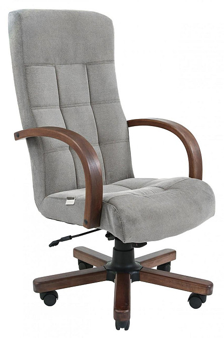 Офисное Кресло Руководителя Richman Virginia Misti Grey Wood М2 AnyFix Серый Киев - изображение 1