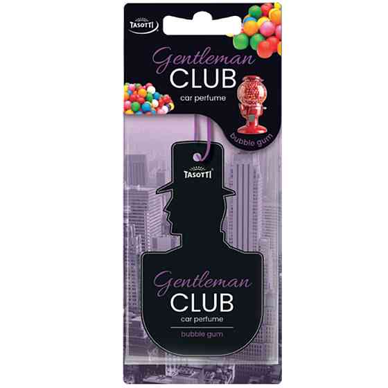 Ароматизатор для авто листочок "GentlemanClub" Bubble Gum (Жувальна гумка) Tasotti Київ