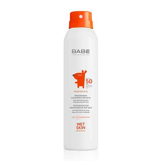 Pediatric Дитячий сонцезахисний спрей прозорий водостійкий SPF50+ Babe Laboratorios 200 мл Вінниця