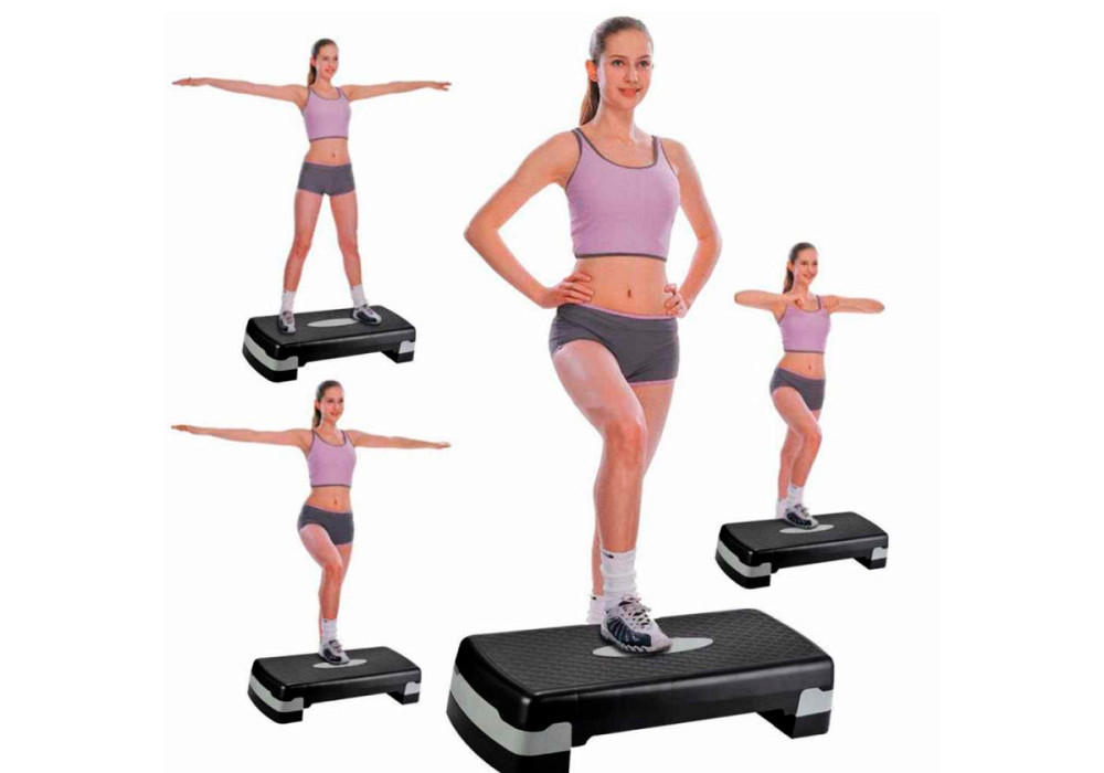 EasyFit Степ-платформа EasyFit Step-B 2-ступінчаста сіра Коломия - фото 3