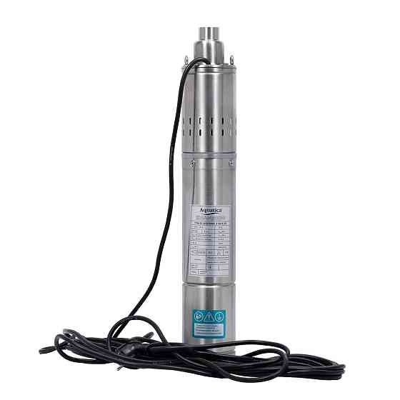 Насос шнековий 0.37кВт H 95(48)м Q 30(20)л/хв Ø96мм 10м кабелю AQUATICA 4QGDM1.2-50-0.37 (778211) Рівне