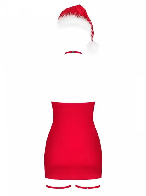 Сорочка Obsessive Kissmas chemise red 2XL/3XL Львов - изображение 4