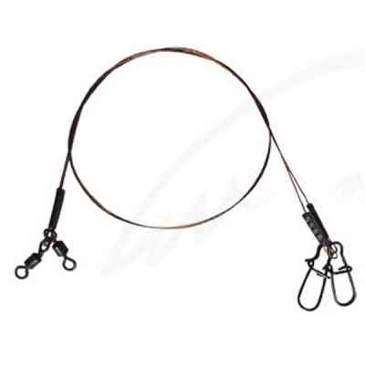 Поводок Ukrspin Orange Spinning плетеный сталь AFW 1х19 12см 5кг(10lb)/0.2мм (1590.01.52) Винница