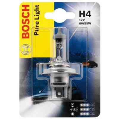 Галогенова лампа BOSCH Pure Light H4 60/55W 12 V P43t (1987301001) 1 шт./блістер Харків