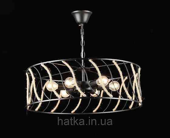 Люстра підвісна в стилі лофт E2721/6, Чорний Київ