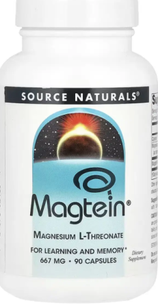 Магний L-треонат Source Naturals Magtein 667мг 90 капс Киев