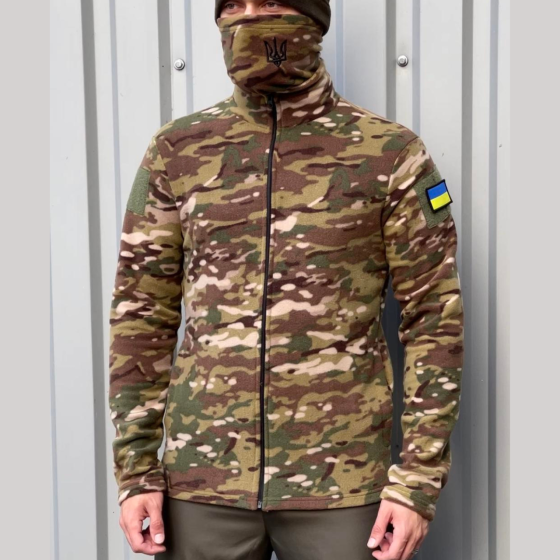 Тактична флісова кофта армійська фліска для військових ЗСУ військова камуфляж Одеса