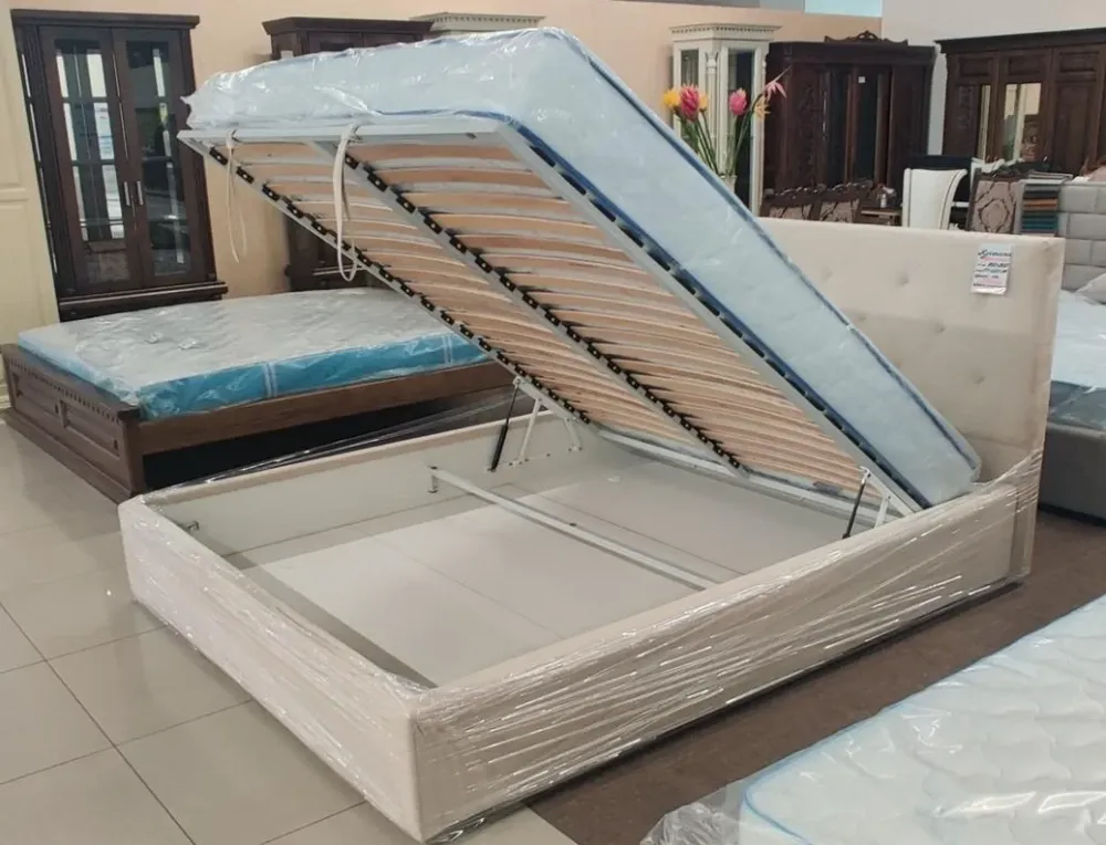 Кровать BNB Двуспальная Leandra Premium 160 х 200 см Simple С дополнительной металлической цельносварной рамой Айвори Киев - изображение 3