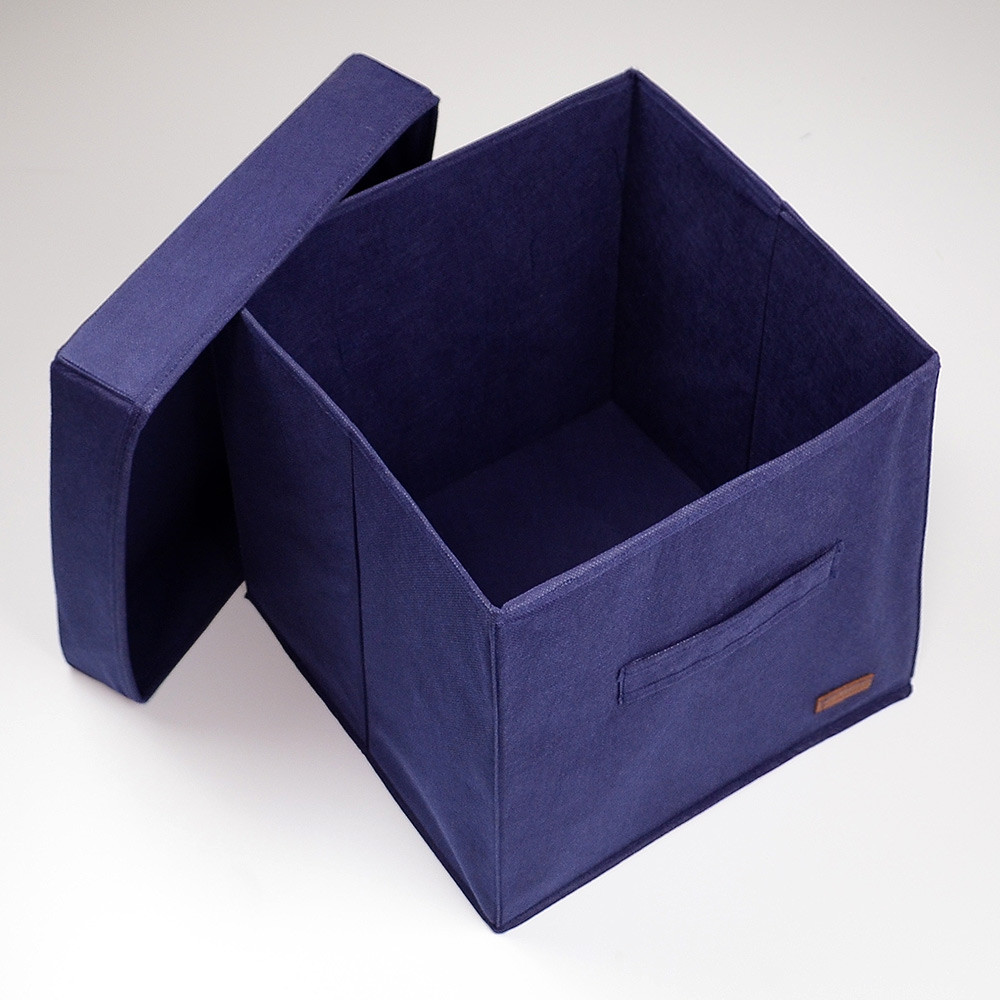 Короб с крышкой для хранения вещей HY-Kr-blue (Синий) Сумы - изображение 3