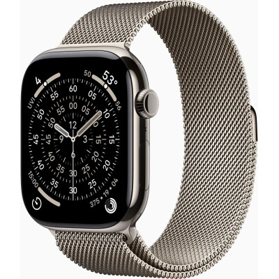 Смарт-годинник Apple Watch Series 11 GPS + Cellular 46mm Natural Titanium Case with Natural Milanese Loop - M/L (MFD04RK/A) Вінниця - фото 1