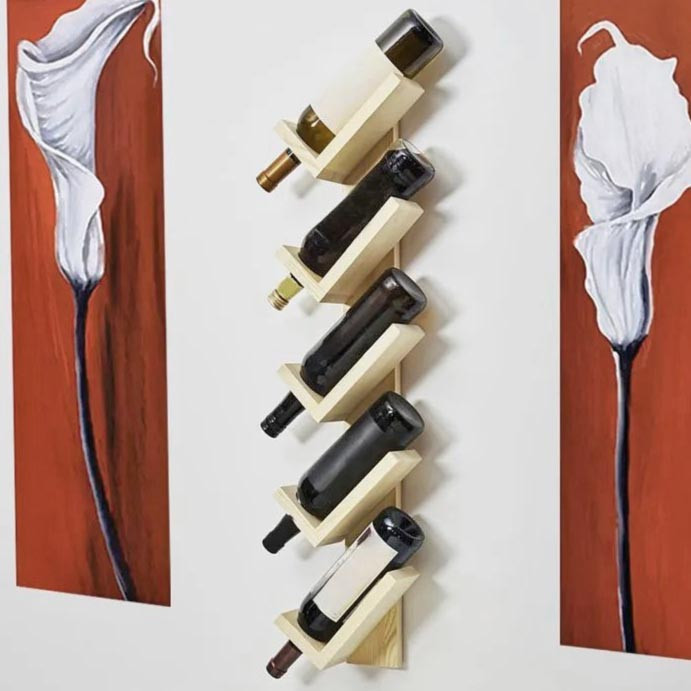 Настінна винна полиця "Хатіро 5" бланже Миколаїв - фото 1
