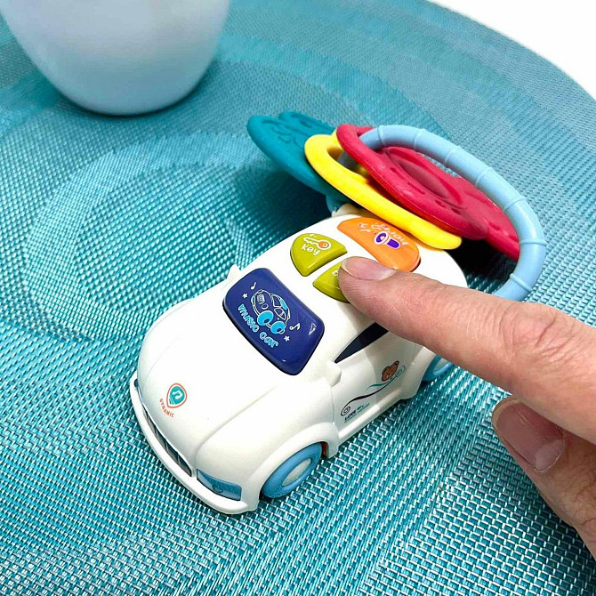 Набір ігровий Limo Toy піаніно машинка брелок музика звук українські вірші світло Блакитний (FT 0027) Чернігів - фото 10