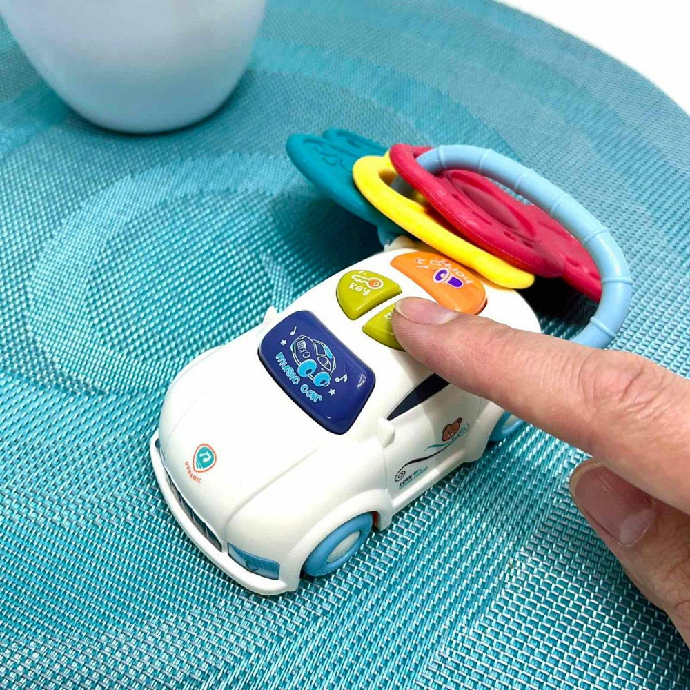 Набір ігровий Limo Toy піаніно машинка брелок музика звук українські вірші світло Блакитний (FT 0027) Чернигов - изображение 10