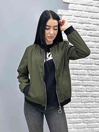 Жіноча вітровка з щільної плащівки "Leland" оптом | Розпродаж моделі 42-44, Хакі Київ