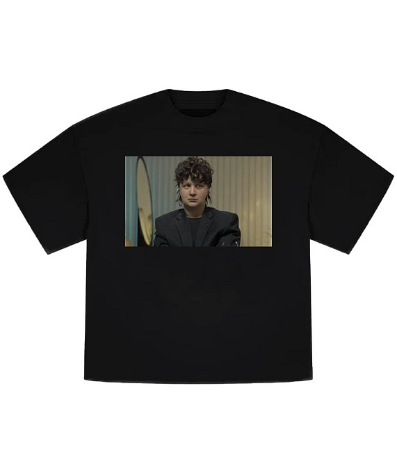 Оверсайз футболка с Лебигой и Лидой Ли “Любовь на выживание”, черная, премиум L, Белый Черновцы - изображение 1