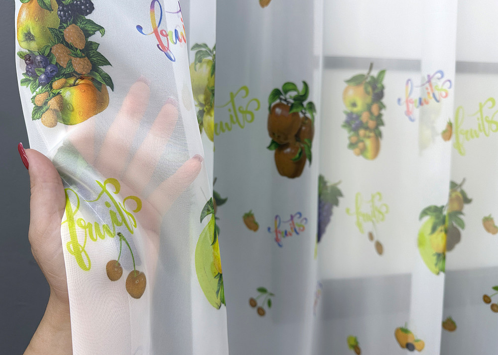 Кухонная арка VR-Textil № 1754т шифон разноцветный 300х170 см (53-0057) Киев - изображение 3