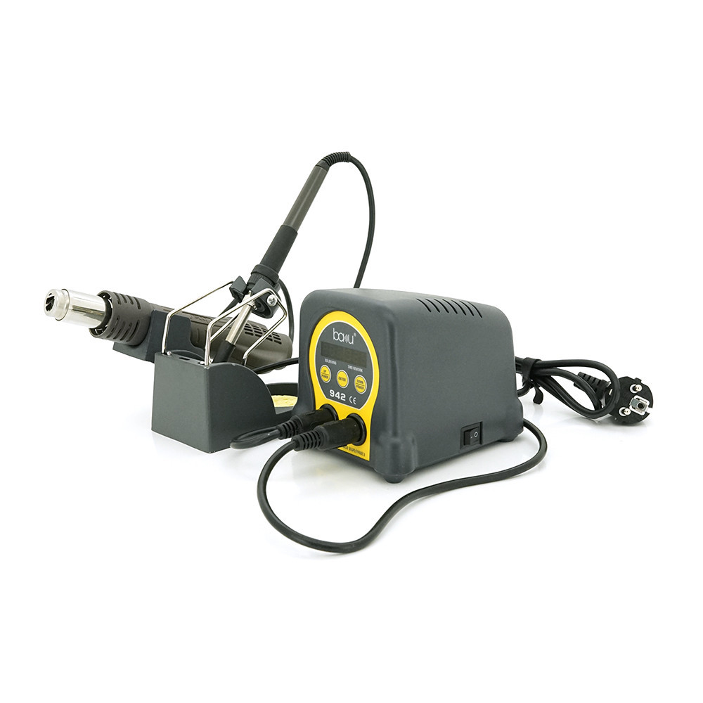 Паяльная станция BAKU BA-942 с цифровой индикацией на фен и паяльник, DC:110-240V, 4A,750W, 2,25 кг Киев - изображение 3