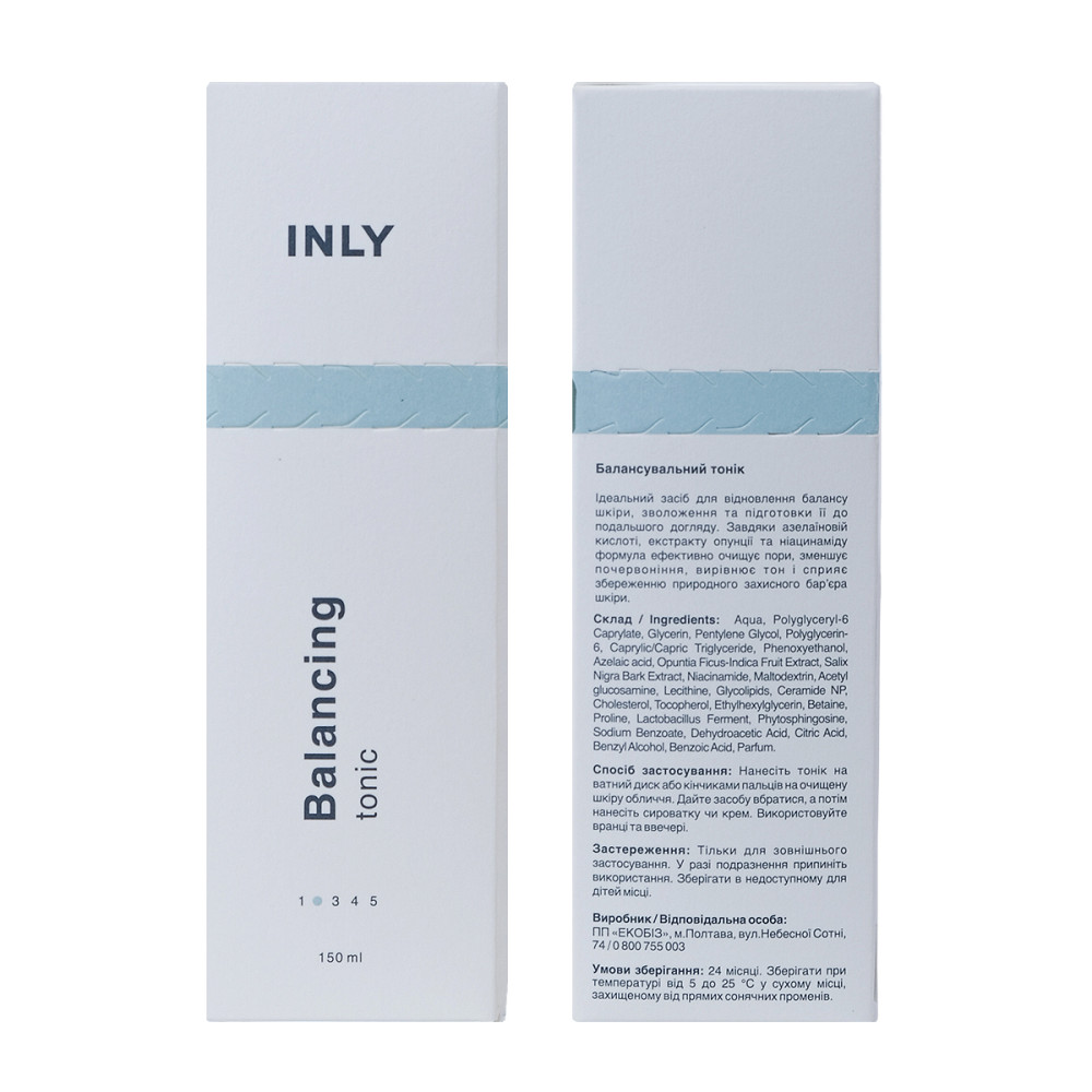 Тонік для зволоження та підтримки захисного бар’єру Balancing Tonic INLY 150 мл Київ - фото 2