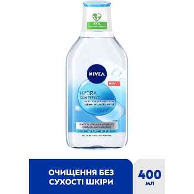 Мицеллярная вода Nivea Hydra Skin Effect с гиалуроновой кислотой 400 мл (4005900940315) Винница