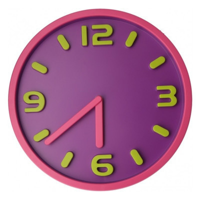 Настінний годинник Optima Magic пластиковий, рожевий (O52100) Вінниця - фото 1