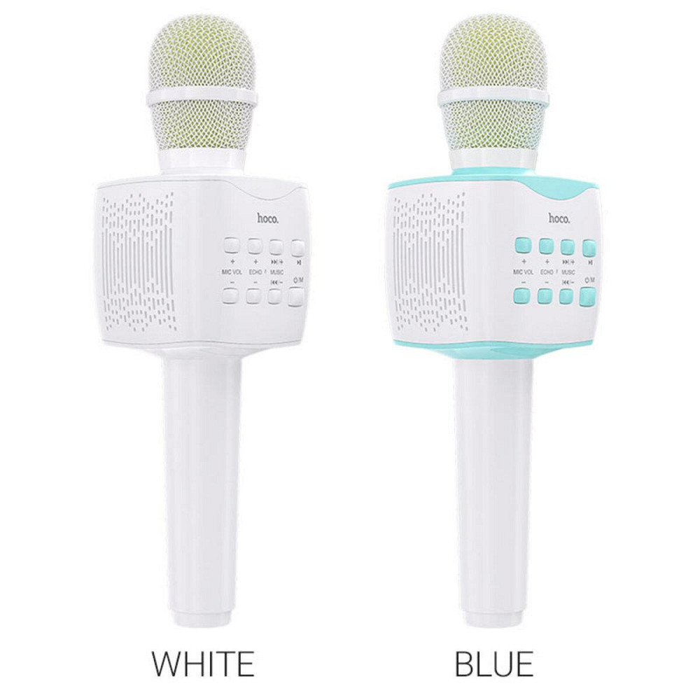 Портативна акустика HOCO BK5 Cantando karaoke microphone Blue 6931474742308 Одеса - фото 3
