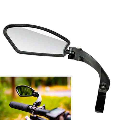 Велосипедное зеркало заднего вида асимметричное 360°/180°, крепление 21–26 мм, ударопрочный корпус Киев